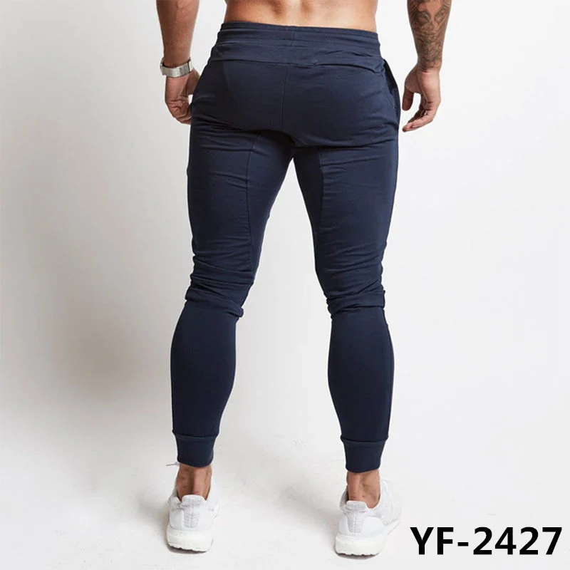 Повседневные Мужские штаны для бега, спортивные штаны, спортивные штаны для фитнеса, бодибилдинга, тренировок, хлопковые брюки, спортивная одежда - Цвет: C5