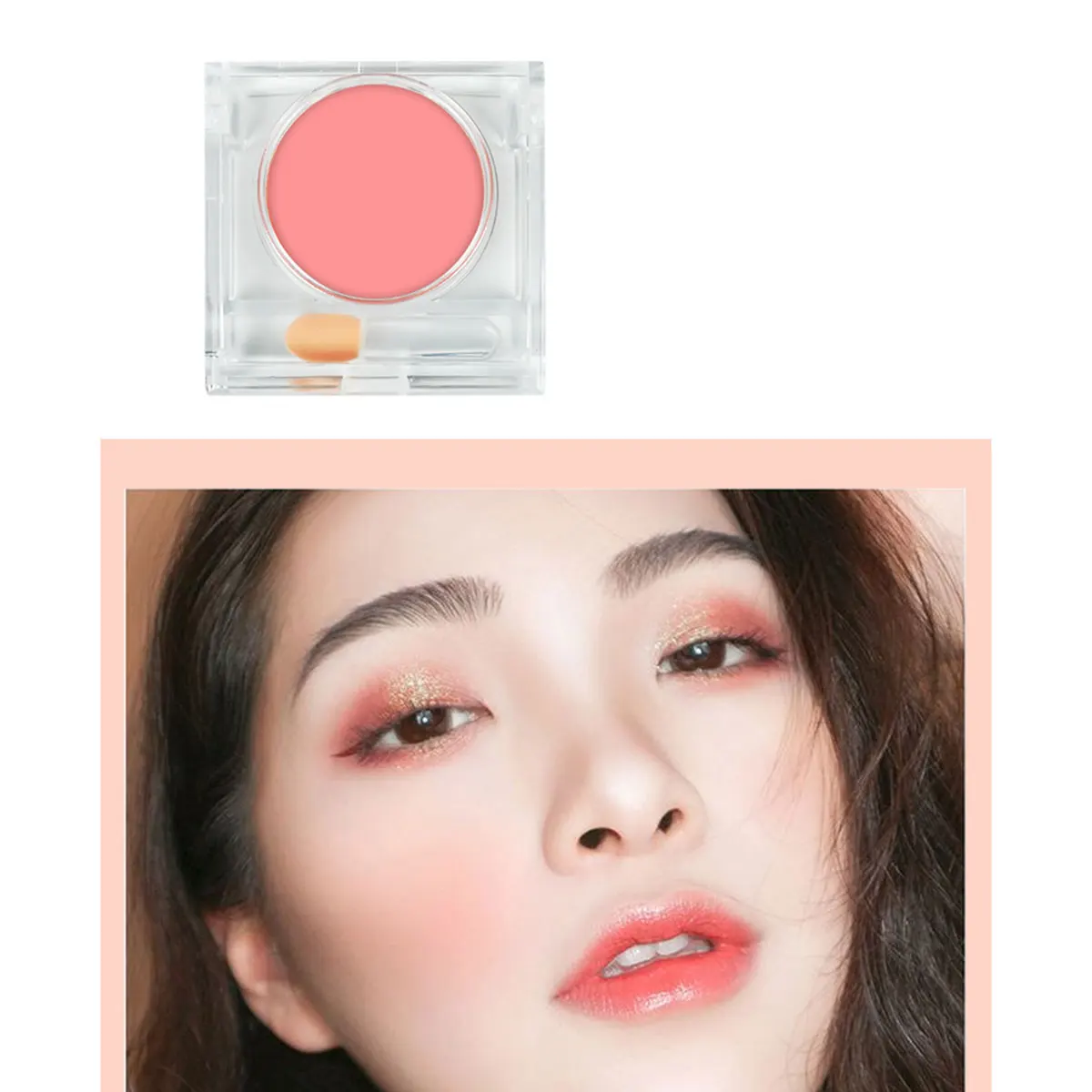 5-color matte blush long-lasting natural color without fading monochrome blush waterproof moisturizing facial makeup cosmetics