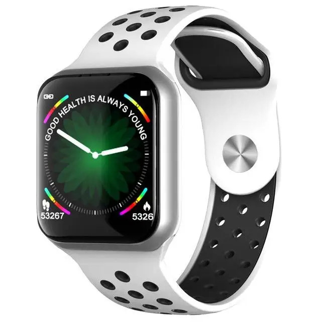 F8 1,3 дюймов Смарт-часы для мужчин IP67 водонепроницаемый монитор сердечного ритма Smartwatch для женщин для Android IOS PK S226 Apple bluetooth часы - Цвет: Белый