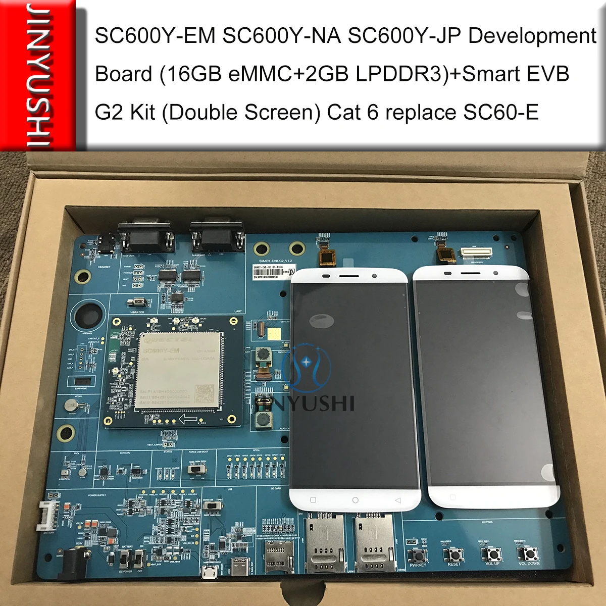 SC600Y-EM SC600Y-NA SC600Y-JP макетная плата(16 Гб памяти на носителе eMMC+ 2 Гб LPDDR3)+ Smart EVB G2 комплект(двойной Экран) Cat 6 заменить SC60-E