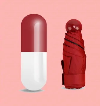 

Mini Capsule Pocket Light Umbrella Mini Women Sun Windproof Folding Umbrellas Uv Portable Travel Compact Rain Umbrella