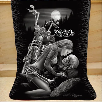 

Sexy locomotive Skul Coral Fleece Blankets on Bed/Sofa throw Monroe Plush kids Sleeping Cover Bedding Bedsheet for Valentine