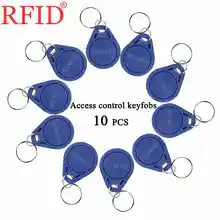 ID 125 кГц TK4100 EM4100 только для чтения брелки для ключей RFID Близость брелок жетон тег водостойкая синяя карта контроля доступа 10 шт