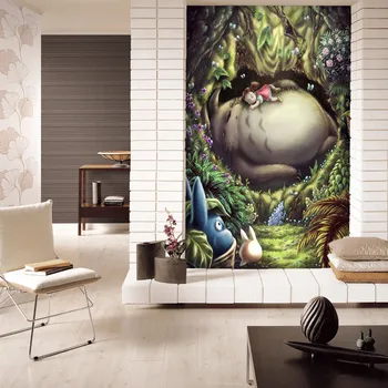 

[Self-Adhesive] 3D My Neighbor Totoro 85450 Japan Anime Wall Paper mural Wall Print Decal Wall Murals