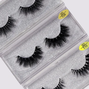 

Fashion 3D Mink Hair Eyelashes Set HandMade Full Strip Lashes Makeup Lashes Natural Long Lasting Extension Soft False Eye Lashes