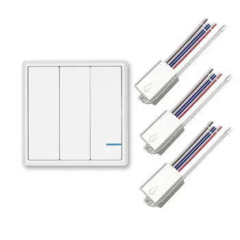 

220V/110V Wireless Light Switch Wifi Remote Control Tuya Smart Life Lamp Wall Switch Waterproof Home Voice Control