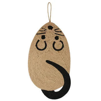 

Mouse Shaped Cat Scratching Mat Anti Scratch Sisal Pad Interaction Toy Furniture Protection Wall Hanging LBShipping
