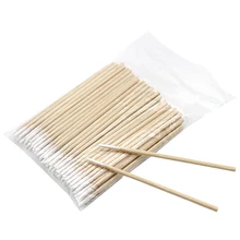 200pcs wood cotton swabs Cosmetics Mini Pointed Tip head Abacterial Clean tip Sticks Permanent Makeup Health Medical cotton swab