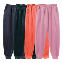 Фланелевые штаны для женщин, зимние теплые штаны для сна, штаны для отдыха, минималистичные пижамные штаны, уютная одежда для сна, ночная одежда