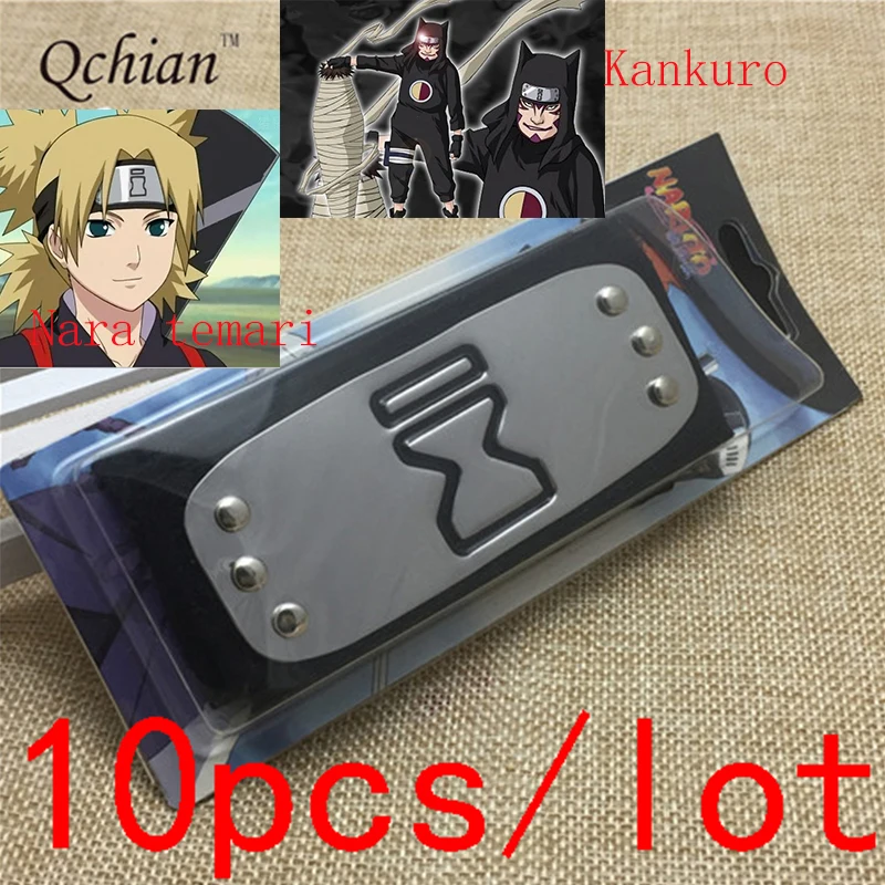 10 шт. 20 шт. 40 шт. аниме повязка Naruto Leaf деревенская Учиха Какаши Сасори Гаара нинцзя алинии косплей костюм аксессуары