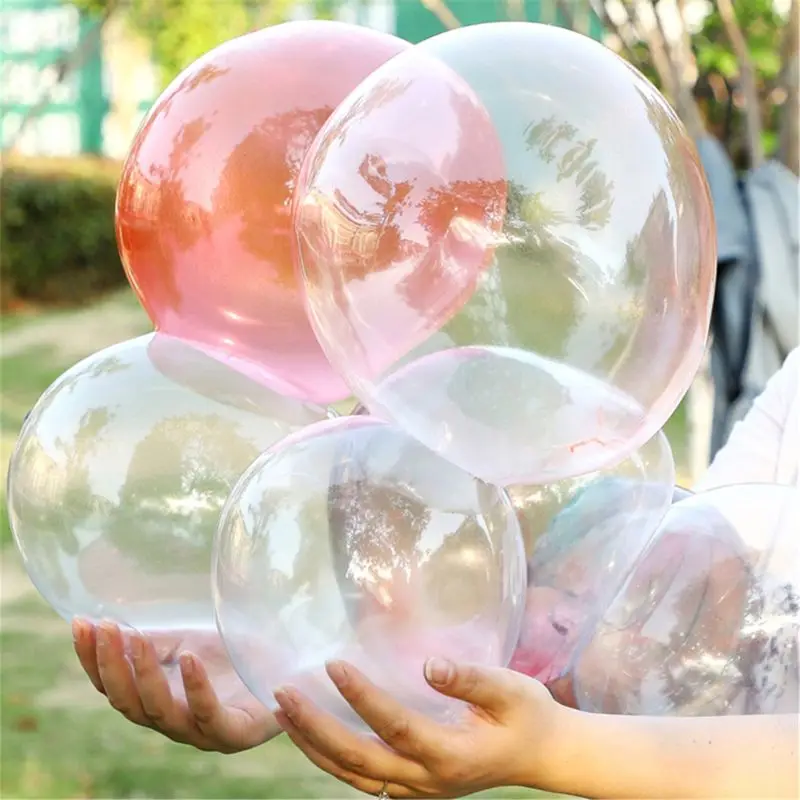 Magic Bubble Glue Toy Blowing Colorful Bubble Ball Plastic Balloon Won't Burst Safe For Kids Boys Girls Gift 4