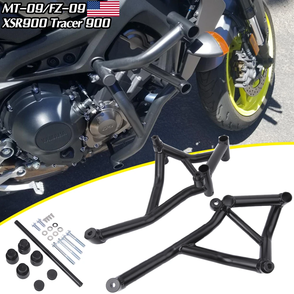Motorcycle Highway Crash Bar Engine Bumper Guard Stunt Cage Frame Protector For Yamaha MT09 MT-09 2013-2019 Motorcycle Highway Crash Bar Engine Bumper Guard Stunt Cage Frame Protector For Yamaha MT09 MT-09 2013-2019