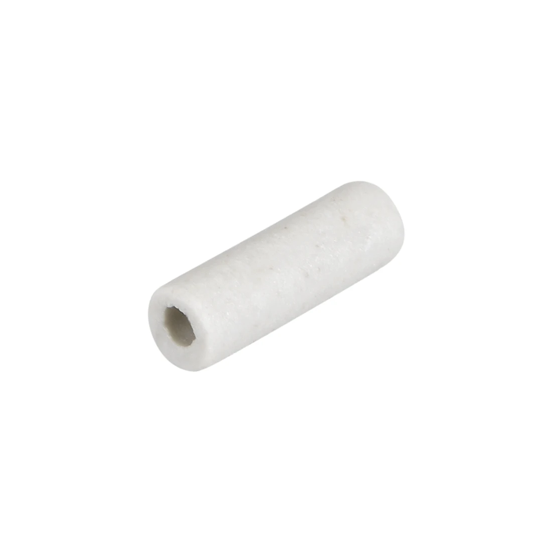 200mm L High Temperature Resistant Ceramic Tube Insulating Pipe Sleeve 3-8mm ID