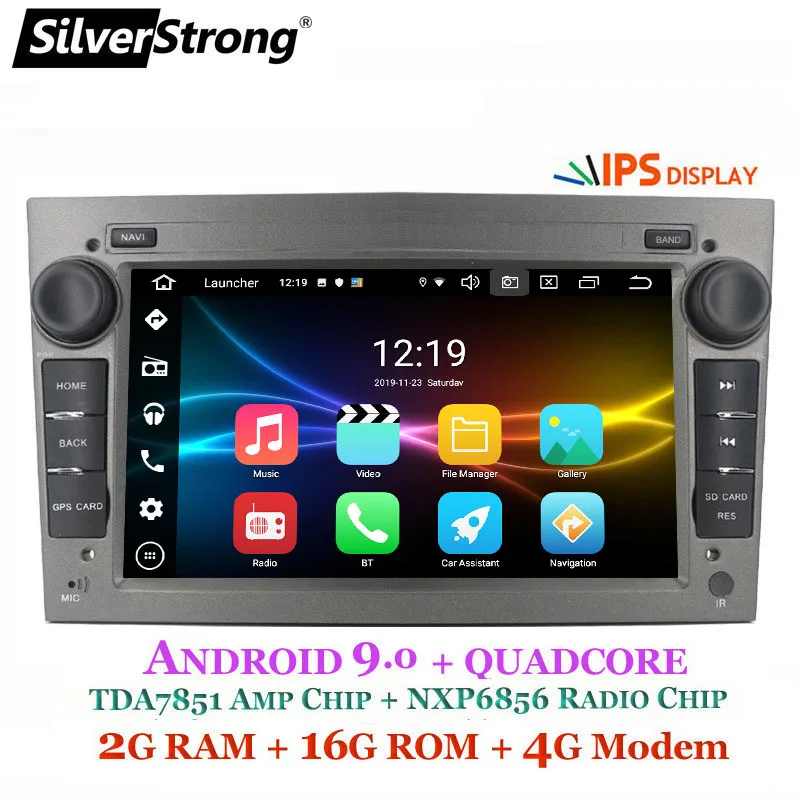 Ips 2Din радио для Opel Antara Автомагнитола для Opel Android SilverStrong Astra Corsa VECTRA ZAFIRA Vauxhall с Canbus RDS gps - Цвет: OPEL-M3 GRAY