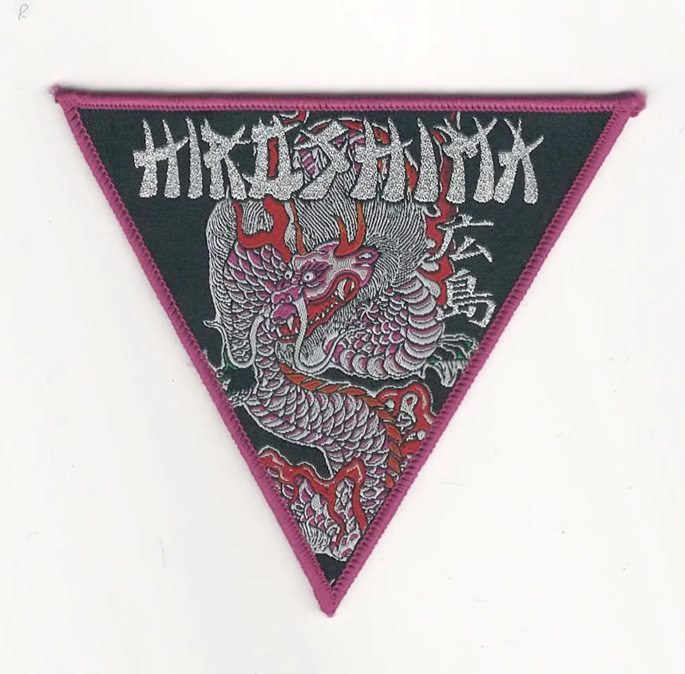 

bordado iWoven label, embroidery patch, personalized patches service:hiroshima red border