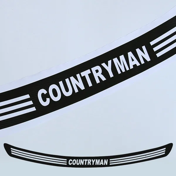 Автомобильный Стайлинг, задний бампер, защита багажника, защитная накладка, 5D углеродное волокно, виниловая наклейка, наклейки для MINI Cooper S Countryman F60 - Название цвета: countryman   style