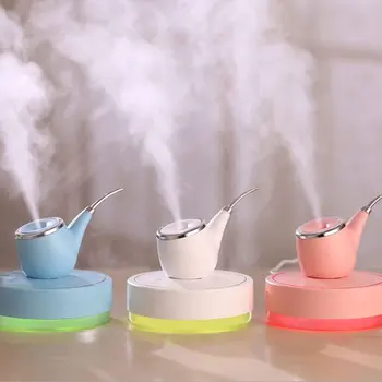 

Mini Air Purifier Portable Cute Popeye Pipe Humidifier With Night Lamp Mute Desktop Office USB Charging Mini Air Purifier