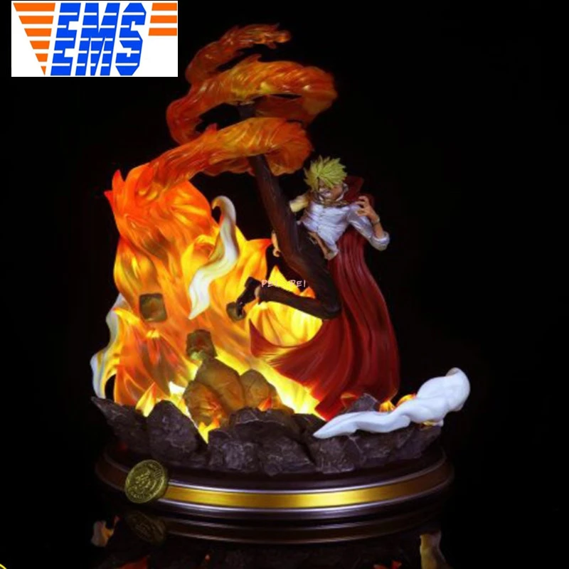 Anime One Piece Straw Hat Pirates Vinsmoke Sanji Diable Jambe Scenes With Led Light Gk Resin Statue Action Figure Toy P1768 Aliexpress