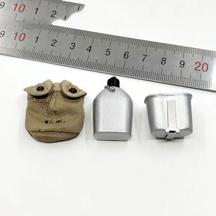 

1/6 SS111 WWII U.S Army Food Box Water Kettle Models for 12''Action Figures