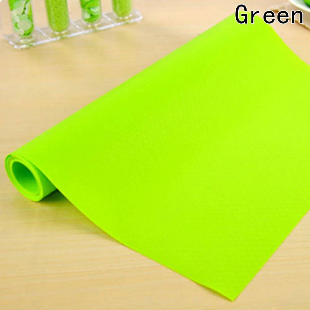 Silicone Refrigerator Pad Antibacterial Fridge Mats Antifouling Mildew Refrigerator Mats Drawer Wardrobe Mat Washable - Цвет: GR