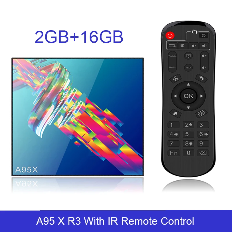 2G 16G LEMADO A95X R3 ТВ приставка Android 9,0 RK3318 Четырехъядерный 4 ГБ ОЗУ 64 Гб ПЗУ wifi 2,4 ГБ и 5 Гб HDMI 2,0 Поддержка 4K HDR USB 3,0 Netflix Youtube - Цвет: 2G 16G