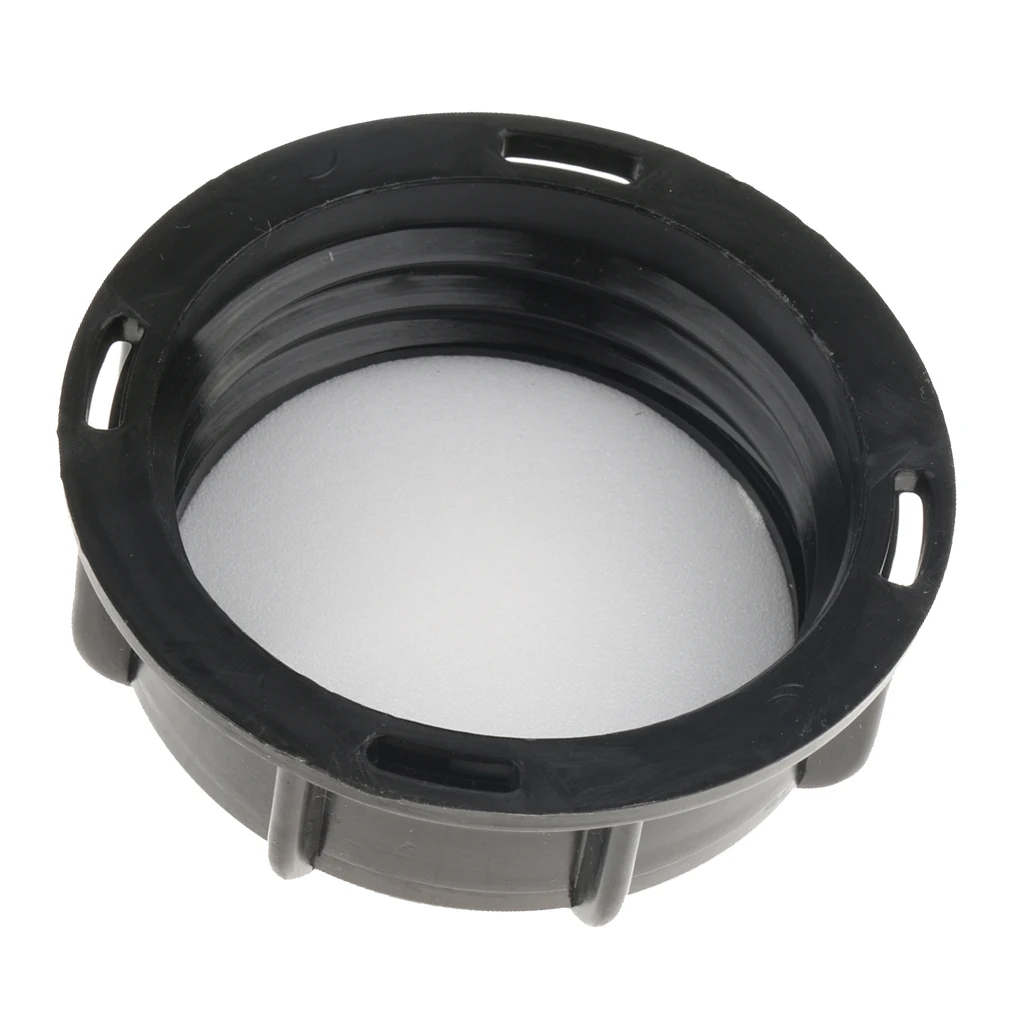 Water Liquid Storage IBC Tank Fitting Plastic Cover Lid Cap Adaptor Black