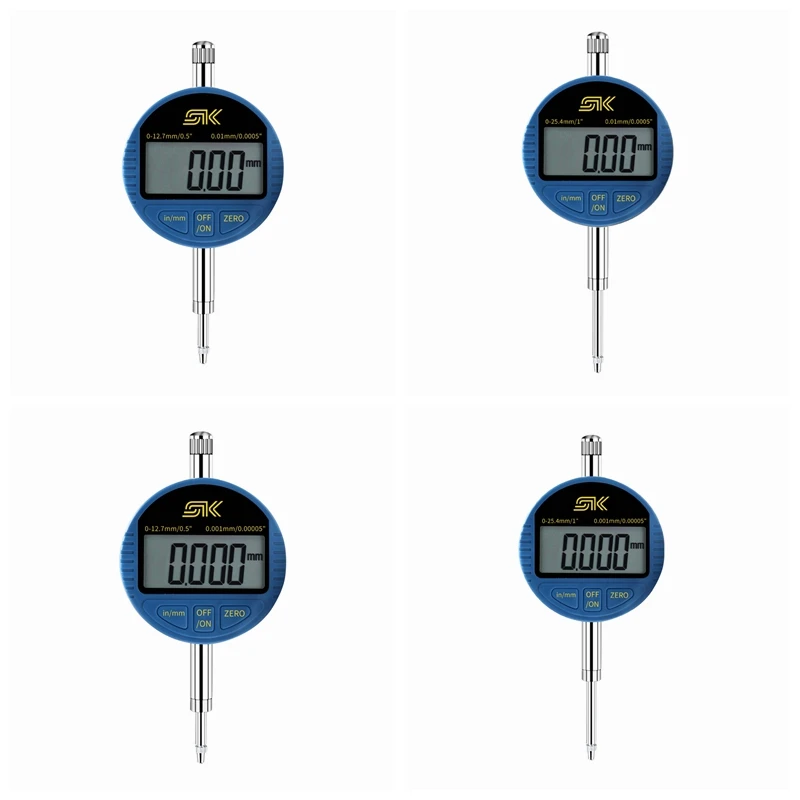 0.001mm 디지털 마이크로 미터 미터법/인치 0-25.4mm/0.5 정밀 다이얼 표시기 두께 게이지 미터 USB 데이터 수집 장치