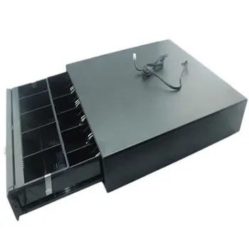 

Large Cash Box with Money Tray and Lock, Metal Money Box Safe, Cash Register,15.74" x 16.54" x 3.94"