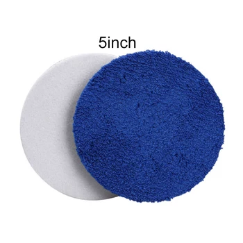 

2Pcs 3/4/5/6/7inch Microfiber Polishing Pads Buffing Pad Set For Car Polisher Sponge Foam+Microfiber