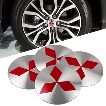 

4pcs/lot 56mm Car Wheel Sticker Center Hub Caps Car Wheel Rim Hubcap For Mitsubishi ASX Lancer Pajero Outlander L200 EVO Lancer