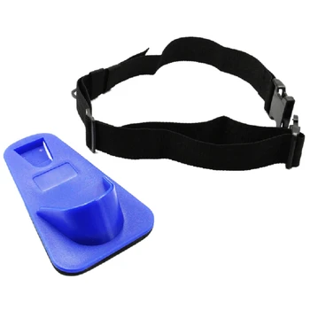 

Fighting Rod Pole Holder Adjustable Waist Gimbal Belt Padded Fishing Waist Belt Professional Fishermen Gimbal Pad Blue