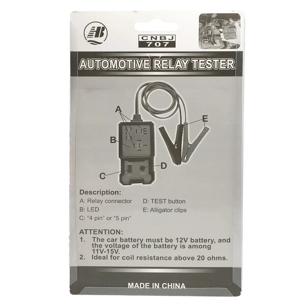 Car Relay Tester  4 Pin 5 Pin Universal 12V Electronic Automotive Relay Tester Car Battery Checker