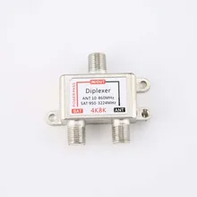 

4K8K SAT/ANT Diplexer 10-3224MHz cable and satellite TV signal hybrid splitter satellite separation and RF signals