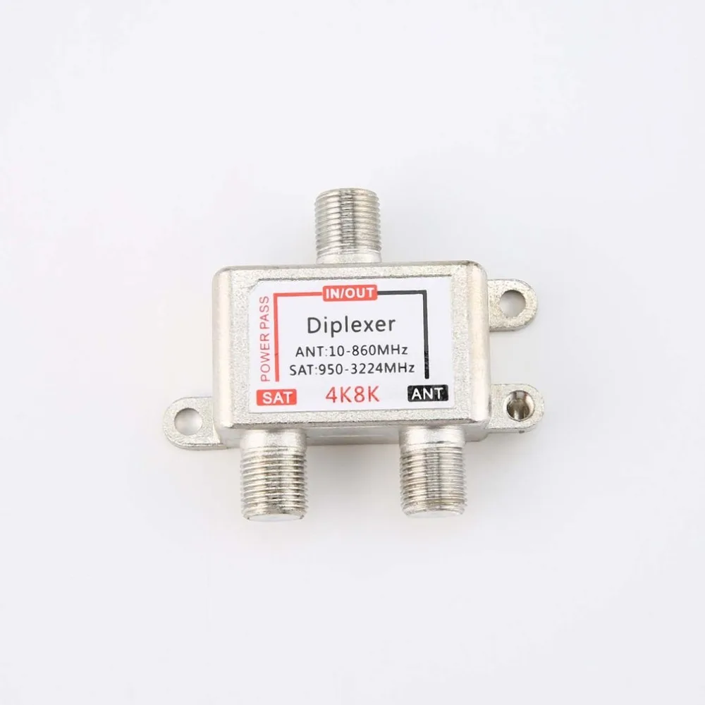 4K8K SAT/ANT Diplexer 10-3224MHz кабель и спутниковый ТВ-сигнал Гибридный сплиттер спутниковая сепарация и радиочастотные сигналы 4K8K SAT/ANT Diplexer 10-3224MHz кабель и спутниковый ТВ-сигнал Гибридный сплиттер спутниковая сепарация и радиочастотные сигналы