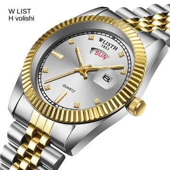 

Men's Business Luminous Waterproof Steel Belt Student Quartz Watch