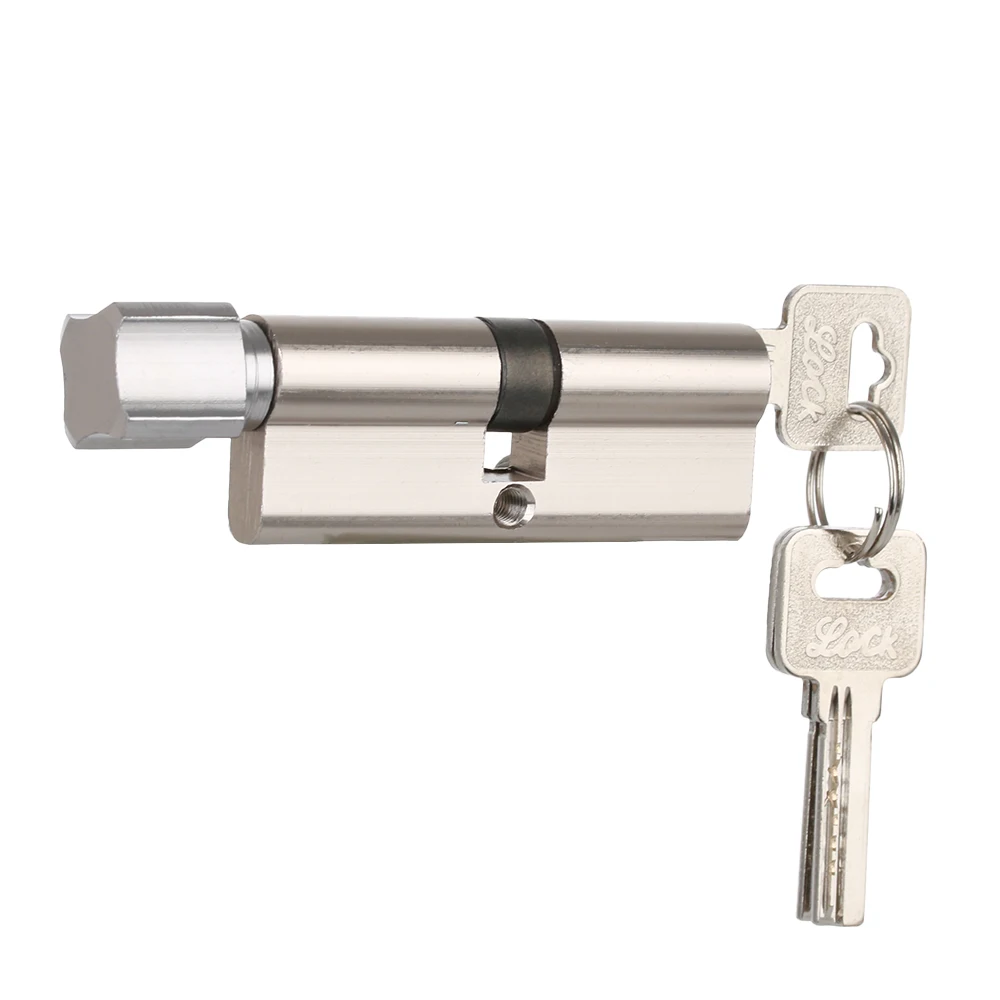 

Door Cylinder Lock Biased 70mm 3 Keys Anti-Theft Entrance Brass AB Door Lock Home Security Interior Bedroom Living Handle Brass