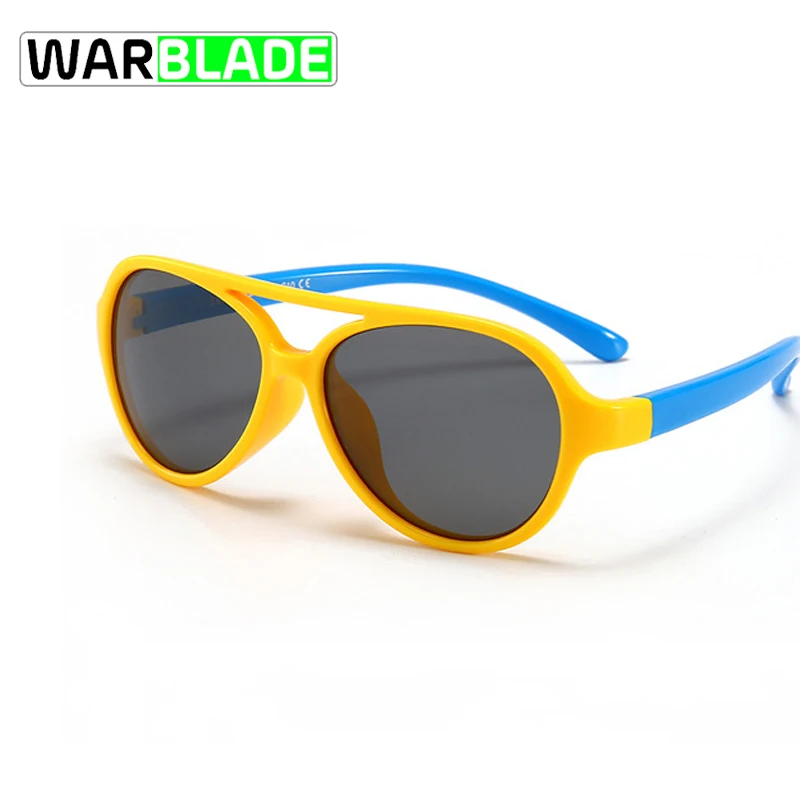 WarBLad/Модные Детские поляризованные солнцезащитные очки UV400 для мальчиков и девочек, детские очки с гибкой оправой, защитные очки, солнцезащитные очки