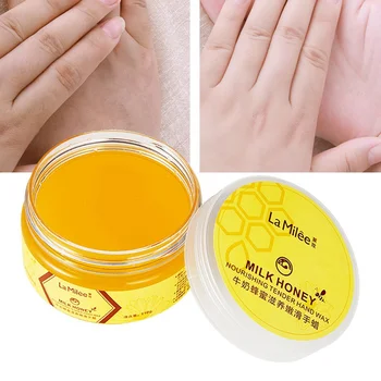 

Milk Honey Hand Mask Hand Wax Moisturizing Whitening Skin Care Exfoliating Calluses Hand Film Hands Care Cream 110g