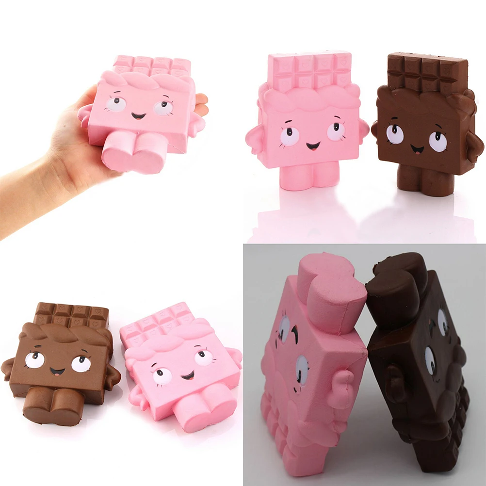 13 см Jumbo Chocolate мальчик девочка мягкий ароматизированный кулон в виде хлеба мягкий медленно поднимающийся подарок Дети забавная игрушка мобильный телефон ремни