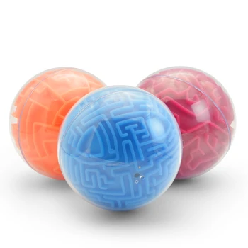 

3D Maze Ball Interesting Labyrinth Puzzle Game Intelligence Challenging Three-dimensional Maze Training Toy Gift for Kid