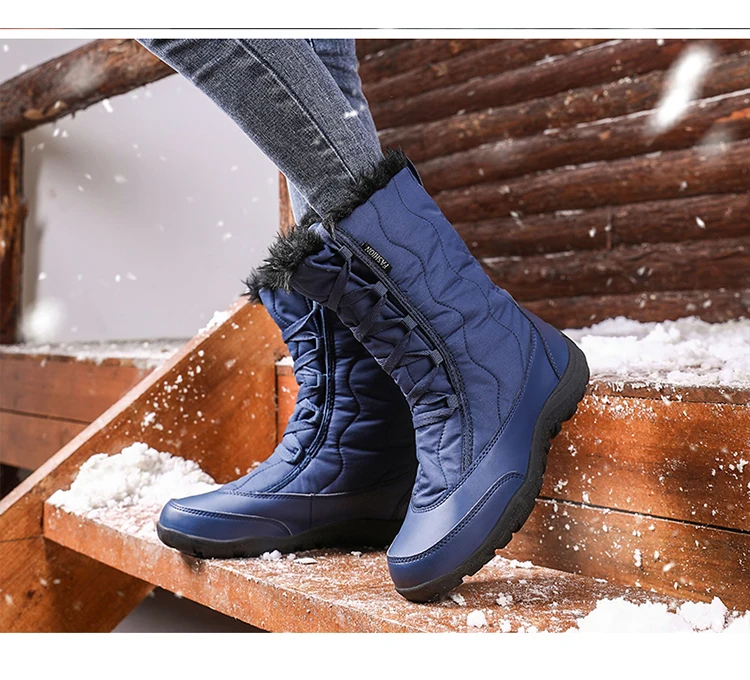 Winter Keep Warm Women Snow Boots Fashion Waterproof Women Shoes Comfortable Trend Hot Sale High Top Women Cotton Shoes