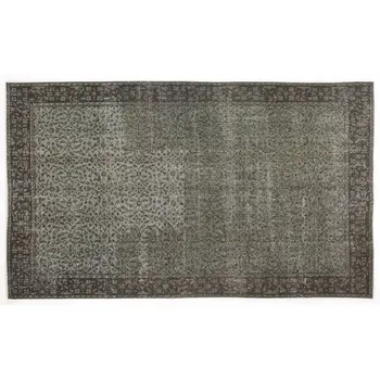 

Handmade Gray Vintage Overdyed Turkish Area Rug 155x264 Cm-5'1''X8'8''