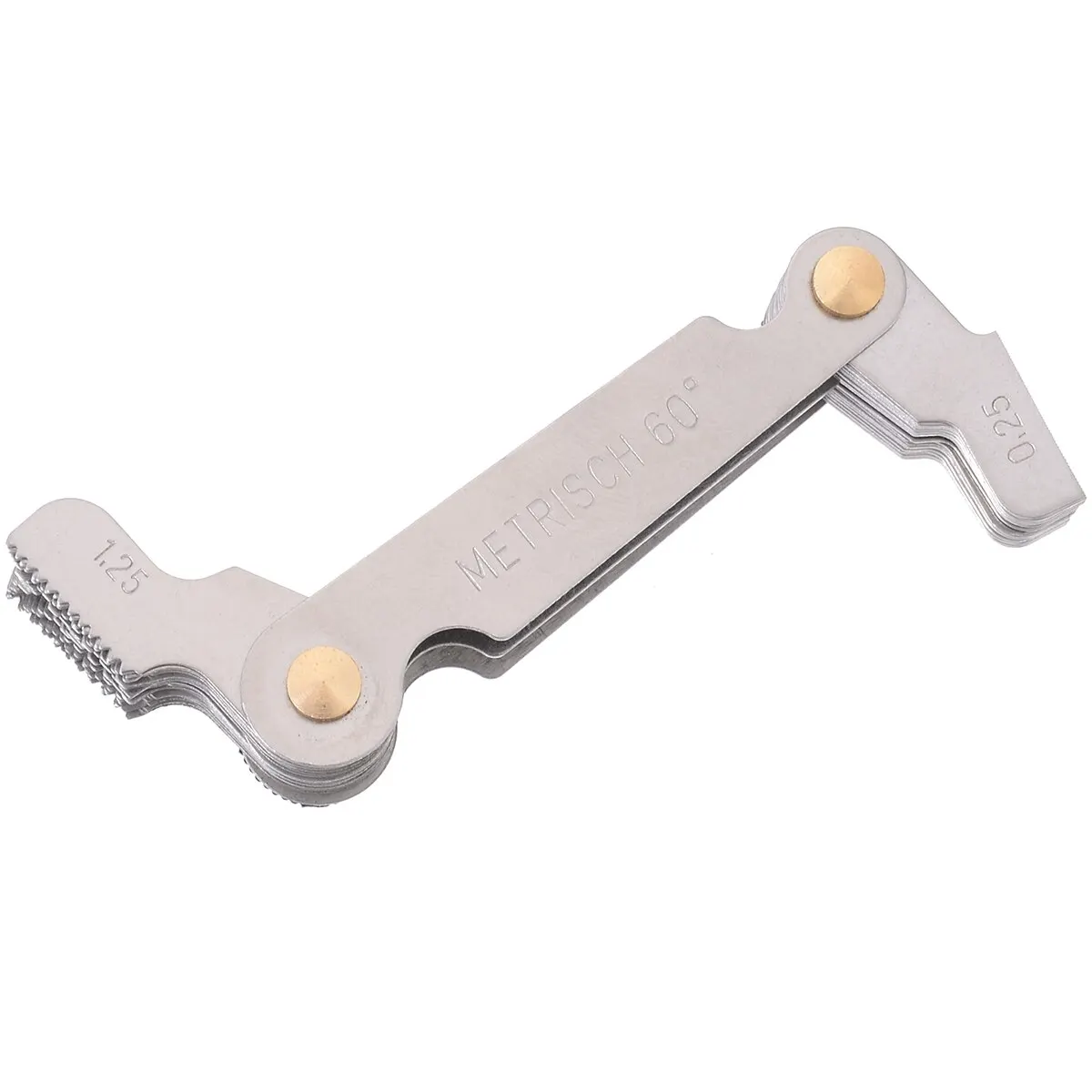 60 Degree 52pcs Blade Screw Thread Tooth Metric Screw Thread Pitch Gauge Blade Gage Measuring Tool