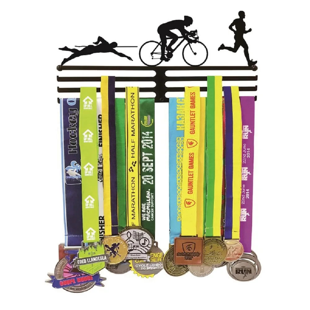 Kopen Runner Triathlon Ik Kan Doen Alle Dingen Sport Medaille Rack Marathon Medaille Hanger