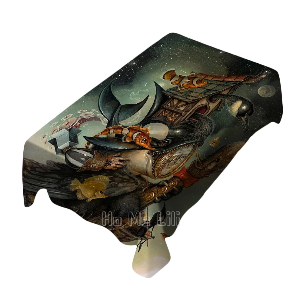 

Supernatural Creature Marine Animal Fantasy Table Cover Decorate The Kitchen Dining Room For Party And Picnic
