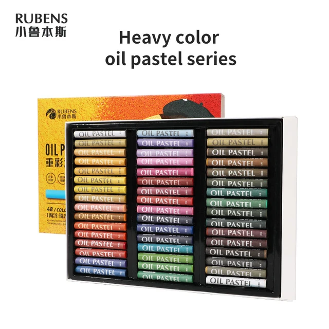 Paul Rubens 50 Colors Oil Pastel Kit Professional Soft Oil Pastel Crayons  for Drawing Artist Students Kids