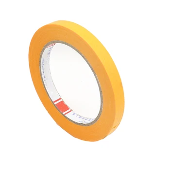 

5mm/8mm/10mm/12mm/15mm/18mm 244 yellow textured paper high temperature masking tape 200 Degree For Car Baking paint Protection