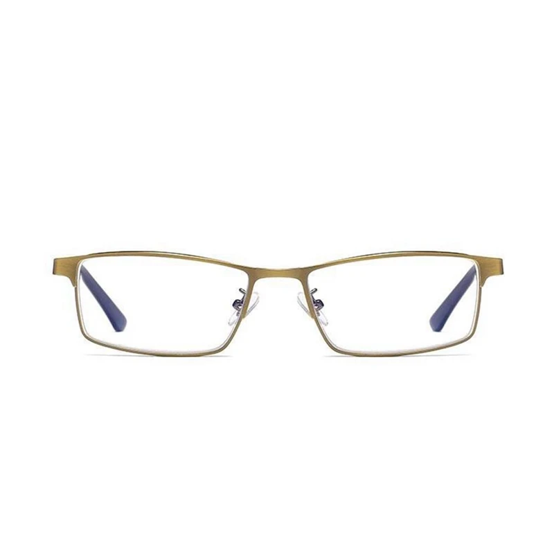 Модные прогрессивные многофокусные очки для чтения, мужские очки с защитой от синего света, сплав, дальний вид, очки для дальнозоркости, диоптрий