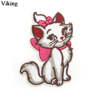 

20pcs/set Cartoon Cat Patch Sew On Applique Cute Embroidery Iron On Animal Patches for Kids Jacket Hat Jeans Badges G0070