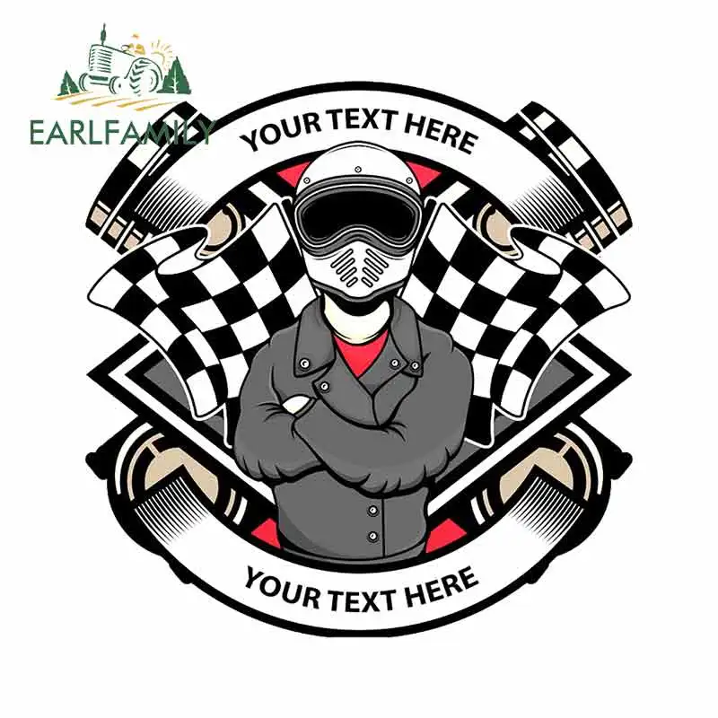 EARLFAMILY 13 см x 12 8 для байкера дизайн логотипа мотоциклетные автомобильные наклейки